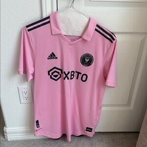 Messi Inter Miami Adidas Pink and Black Soccer Jersey
